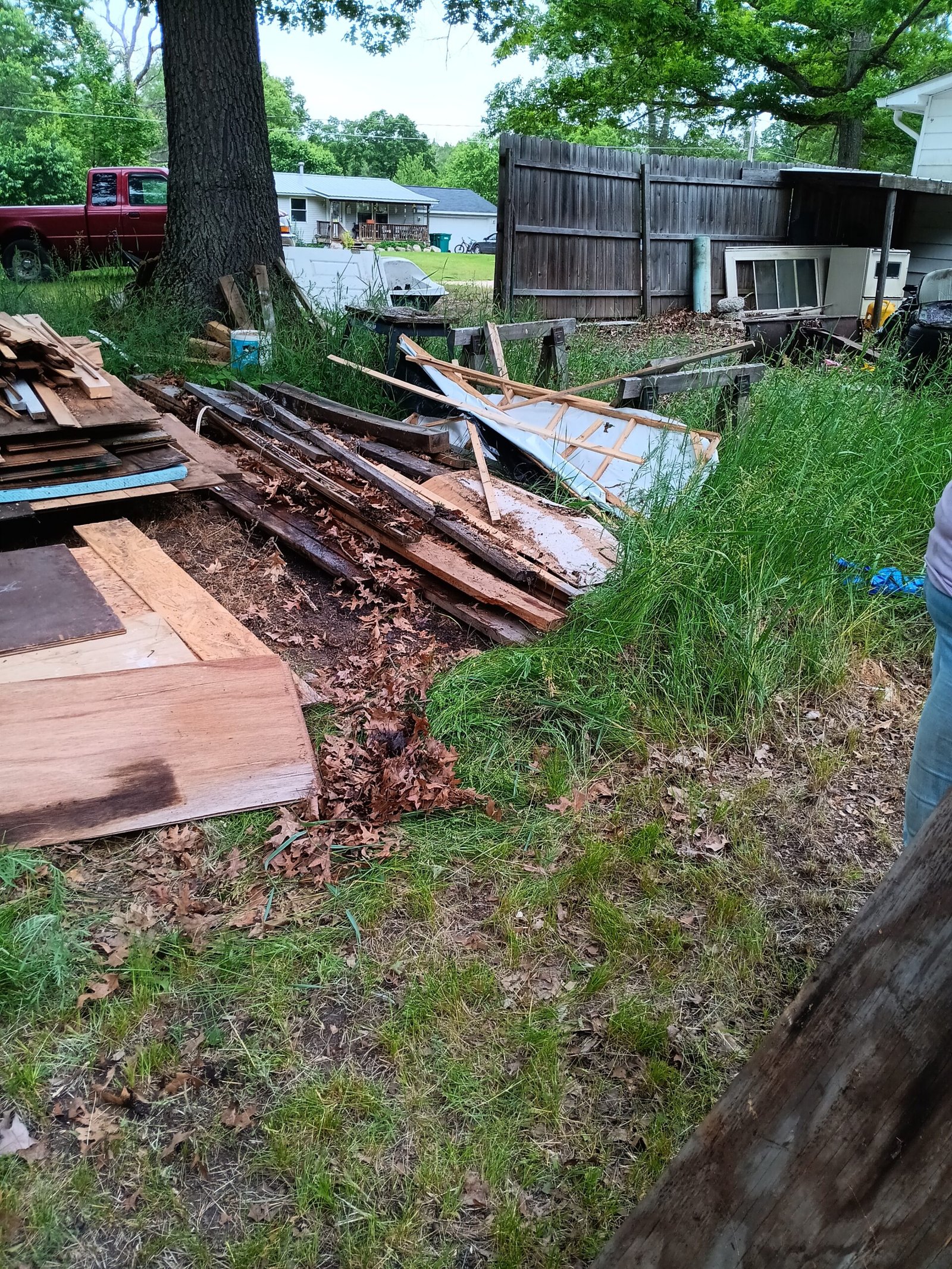 *What we do* Before yard garbage clean up