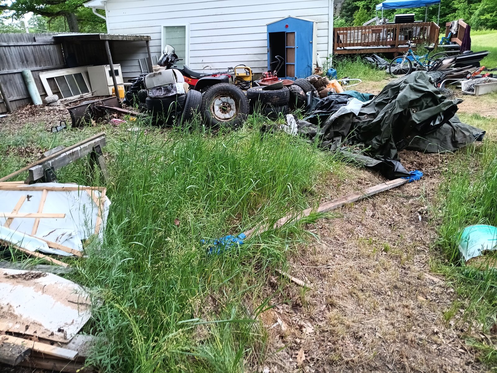 *What we do* Before yard garbage clean up